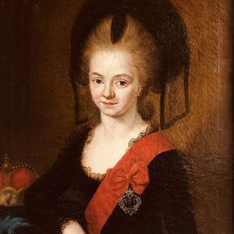 Porträt Friederike Caroline Josephine von Bretzenheim, Heinrich Carl Brandt (1782)
