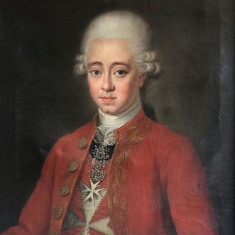 Porträt Karl August Friedrich Joseph, Graf von Heydeck, Reichsfürst von Bretzenheim, Heinrich Carl Brandt (1782)